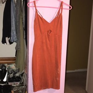 Orange sexy dress